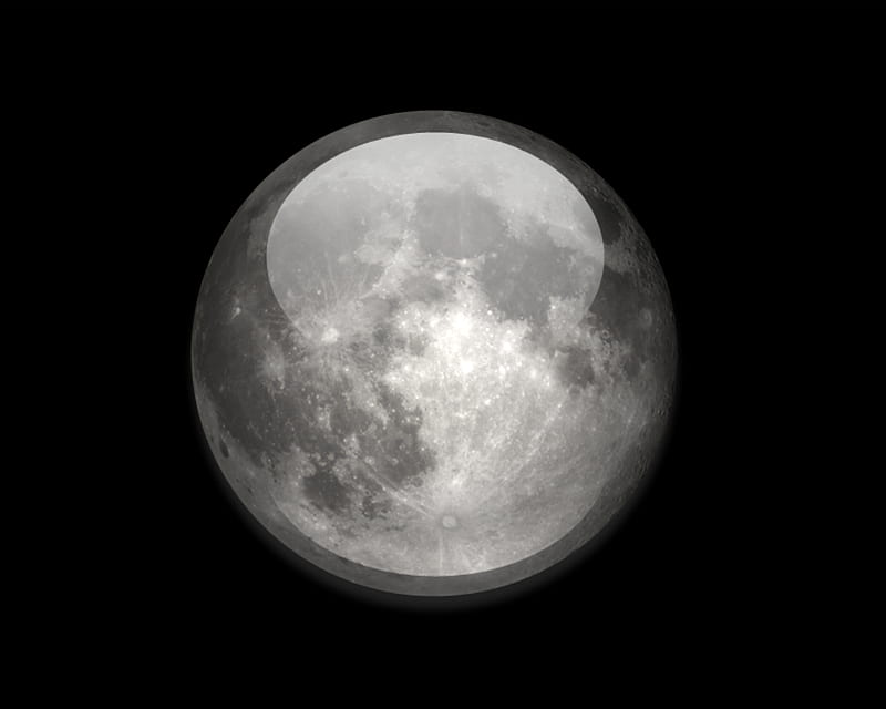 ☾ The Moon moon, space, black, labrano, silver, HD wallpaper | Peakpx