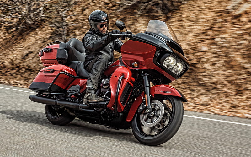 Harley-Davidson Road Glide Limited, 2020 side view, new red Road Glide Limited, american motorcycles, Harley-Davidson, HD wallpaper