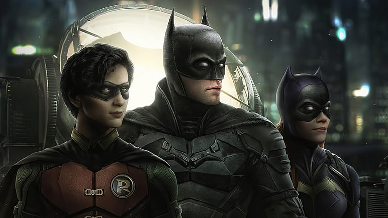 Batman Robin Catwoman, batman, robin, catwoman, superheroes, artwork, artist, HD wallpaper
