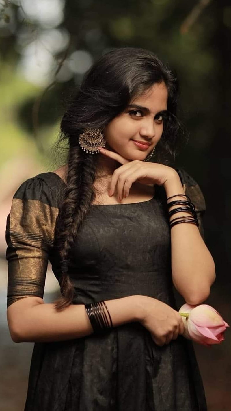 Devu 16, actress, beauty, devika, dress, malayalam, traditional, HD phone wallpaper