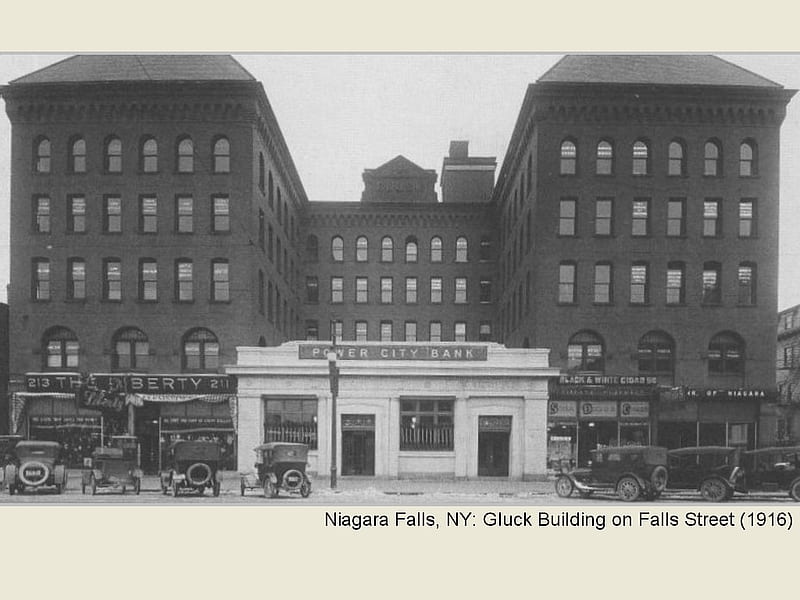 Niagara Falls, NY: Gluck Building on Falls Street (1916), architecture, gluck building, falls street, niagara falls, HD wallpaper