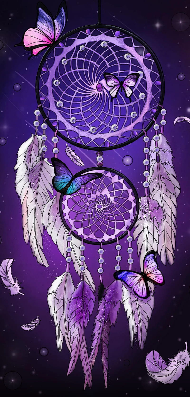 Purple Dreamcatcher, dream, dream catcher, feathers, sugar, HD phone  wallpaper | Peakpx