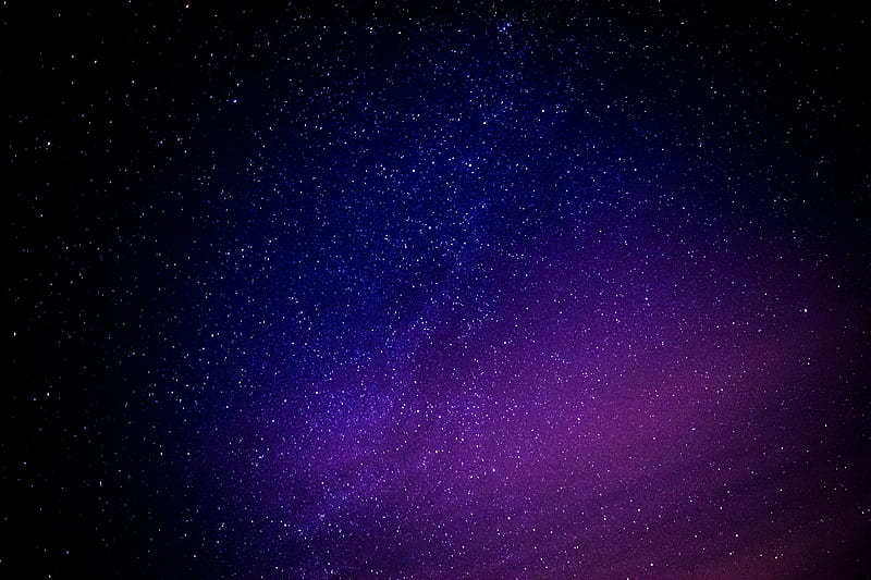 Starry sky , Purple sky, Astronomical, Stars, , graphy, Purple Blue Sky, HD wallpaper