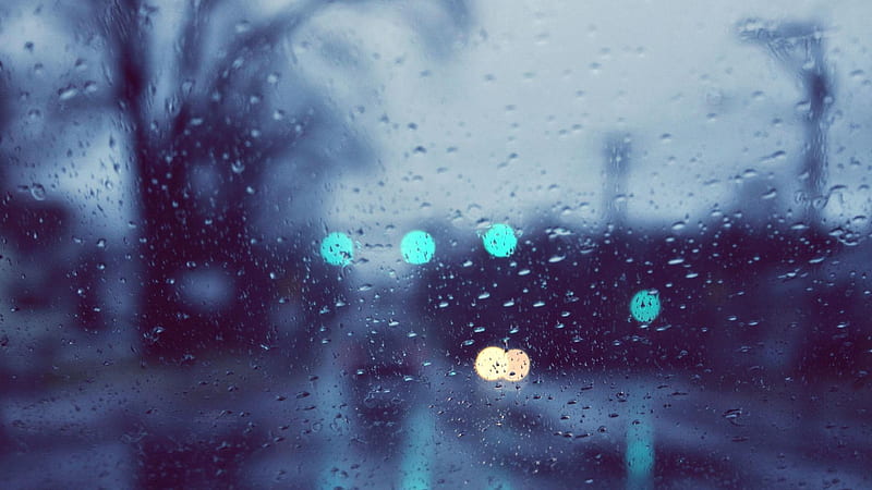 Rain Glare Glass Drops, rain, glass, drops, nature, waterdrops, HD wallpaper