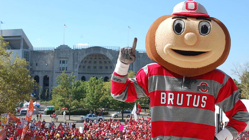 Brutus the Buckeye, football, National Champions, NCAA, Ohio State, HD wallpaper