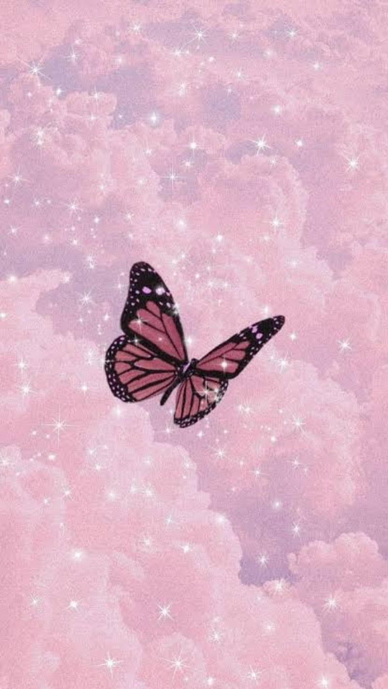 Astheic, butterfly, cute, pastel, HD phone wallpaper | Peakpx