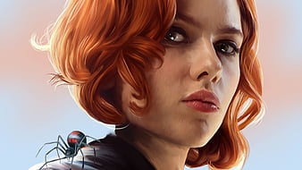 The Avengers, Black Widow, Face, Girl, Marvel Comics, Natasha Romanoff, HD wallpaper