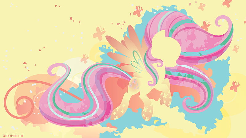 My Little Pony, My Little Pony: Friendship is Magic, Fluttershy (My Little Pony) , Minimalist, HD wallpaper