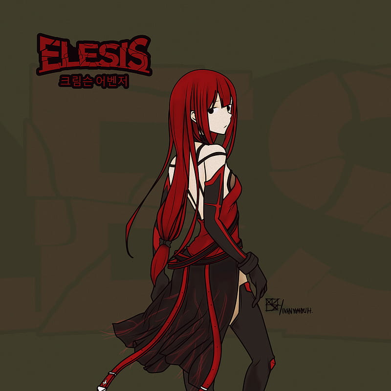 ArtStation - Elesis : Crimson Avenger, HD phone wallpaper