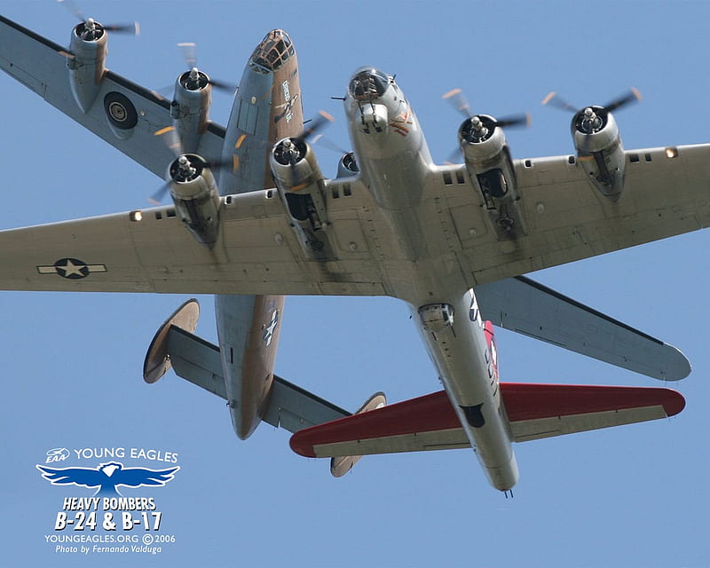 Two WW2 Bombers up Close, cloud, float, ocean, afterburn, eagle, mach, f-117, prop, sky, runway, contrail, air, jet, HD wallpaper