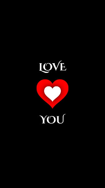 HD i love you black wallpapers | Peakpx