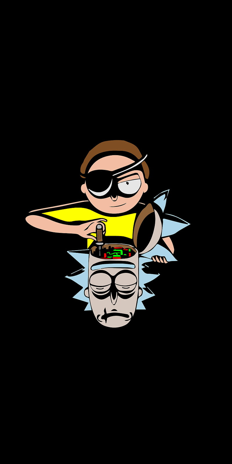 Download Breaking Bad Rick And Morty Phone Wallpaper