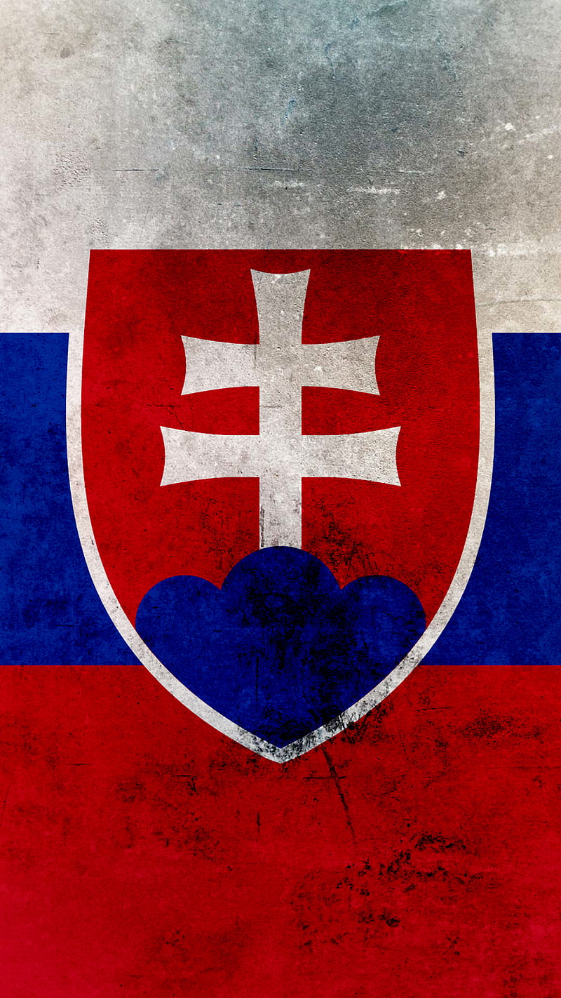 Flag of Slovakia, grunge, slovensko, vlajka, HD phone wallpaper