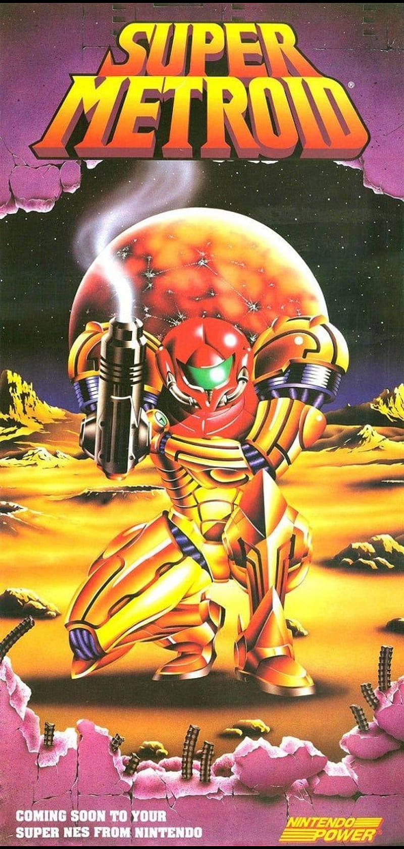 Random Nintendo Shares Gorgeous Metroid Art Thats Just Perfect For Your Phone  Wallpaper 