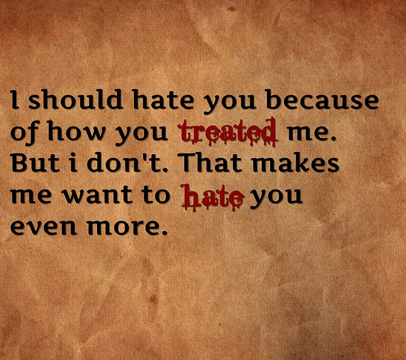 Hate You, alone, broken, heart, i love you, i miss you, lonely, love, sad, HD wallpaper