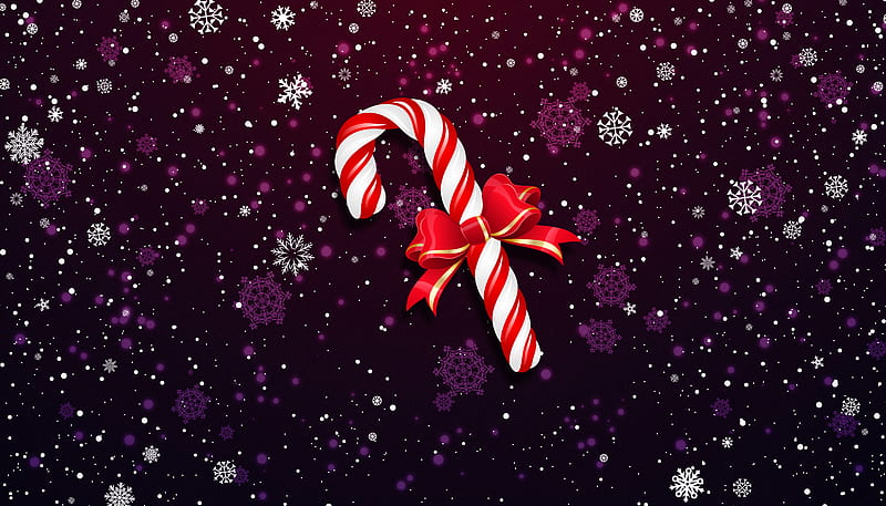 Christmas Lollipop Bowknot, christmas, celebrations, HD wallpaper
