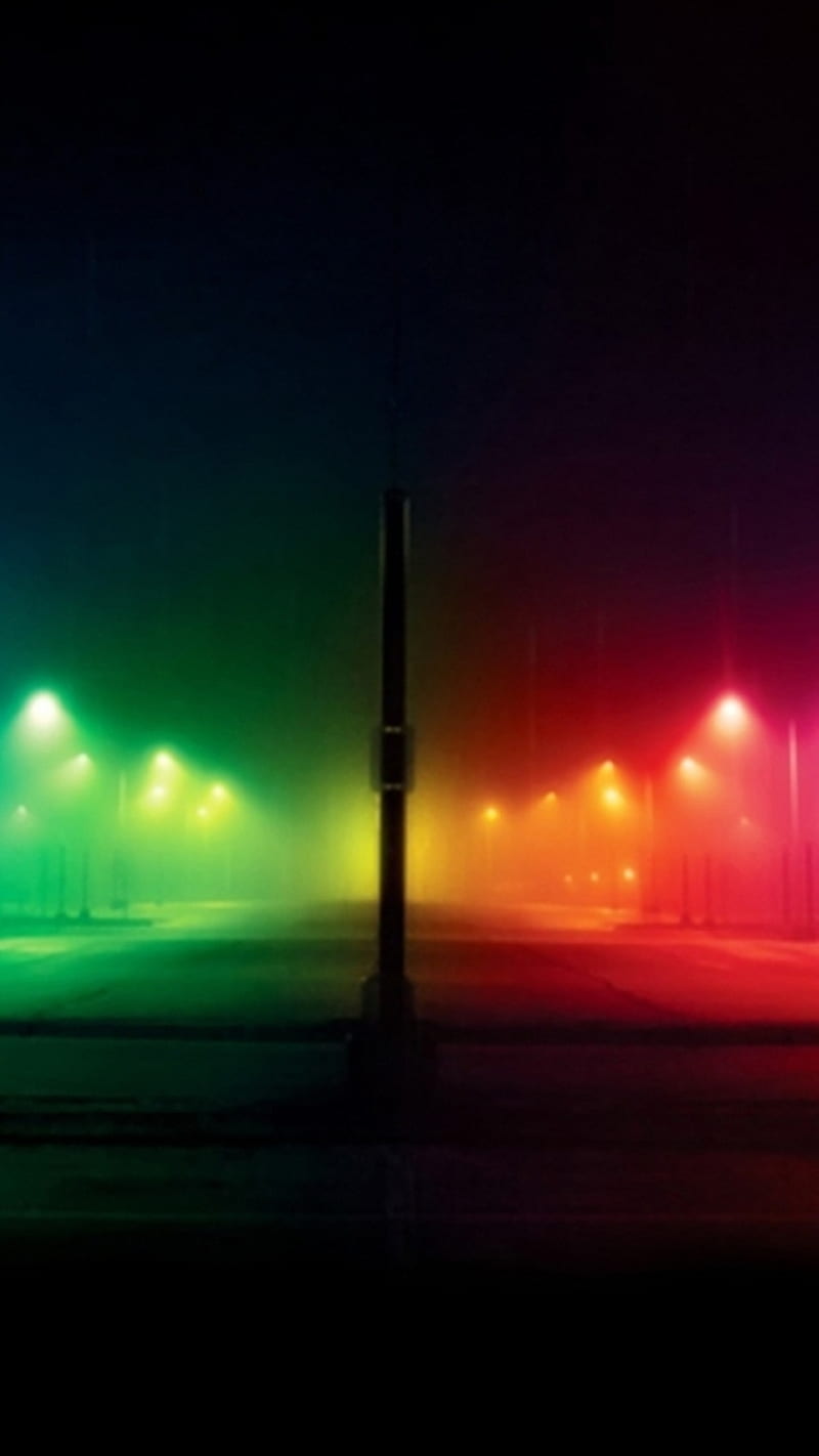 Lamp Post Lights, colors, other, HD phone wallpaper