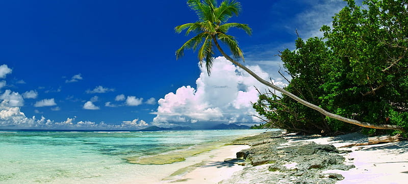 Beach And Crystalline Sea, white sand, exotic, bonito, Archipelago ...