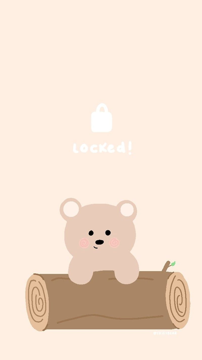 cute teddy bear phone wallpaper  lock screen  Nhật ký nghệ thuật Gấu  con Nghệ thuật chữ viết