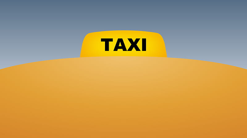 Taxi Minimal , taxi, minimalism, minimalist, artist, artwork, digital-art, HD wallpaper