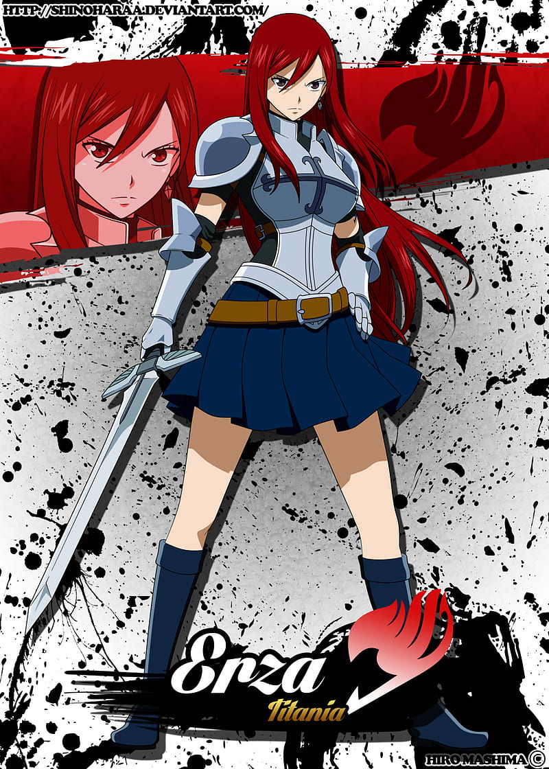 Fairy Tail, anime, erza, HD phone wallpaper