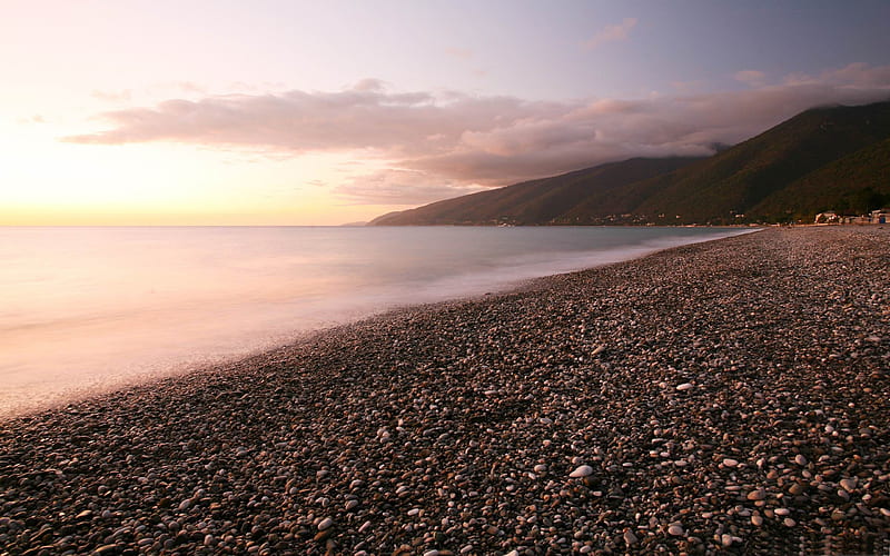 pebbles beach-landscape, HD wallpaper