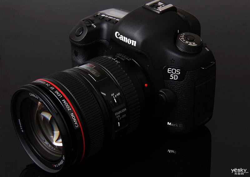 Camera Canon, black, camera, Canon, EOS 5D, HD wallpaper
