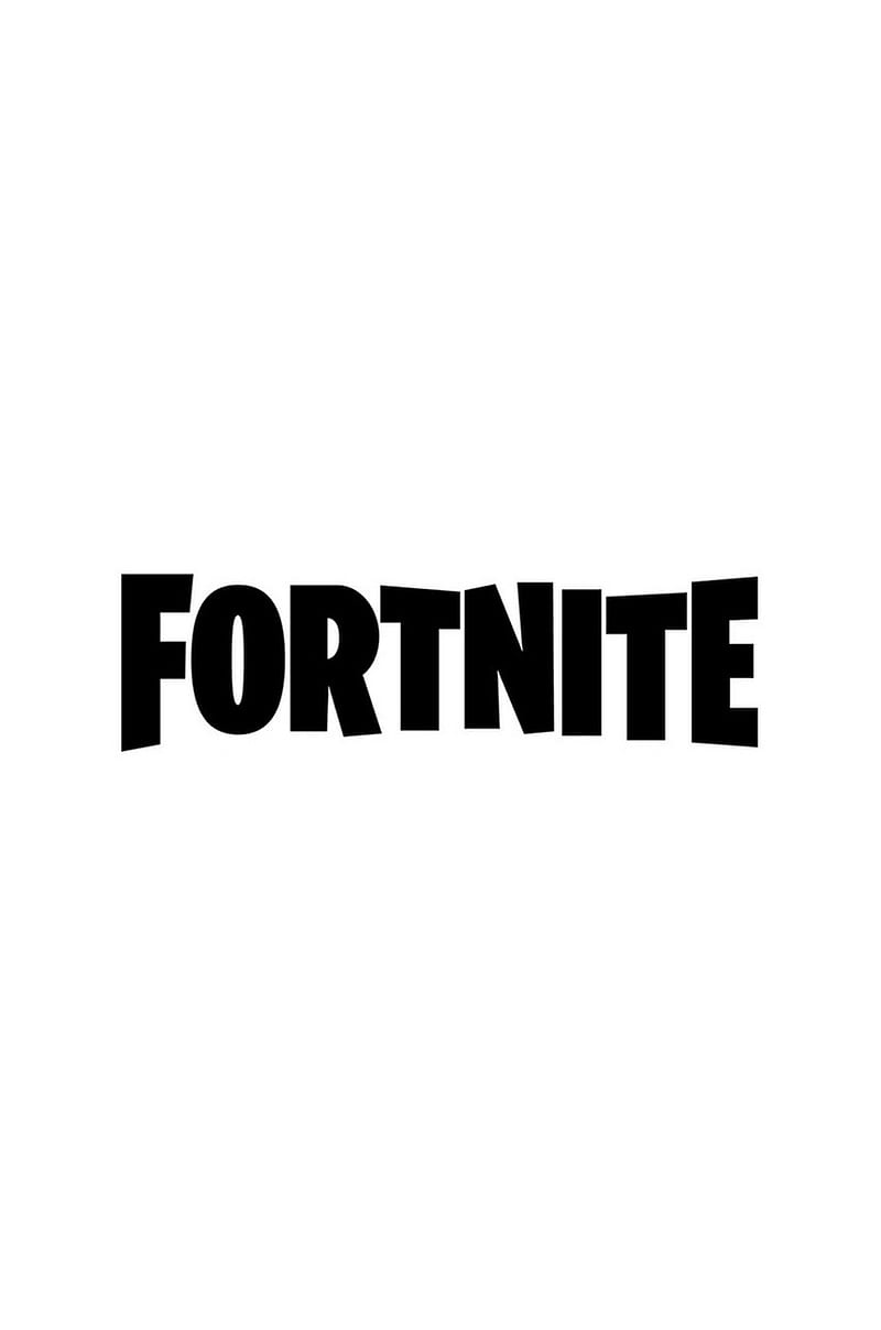 Fortnite, logo, white, HD phone wallpaper | Peakpx