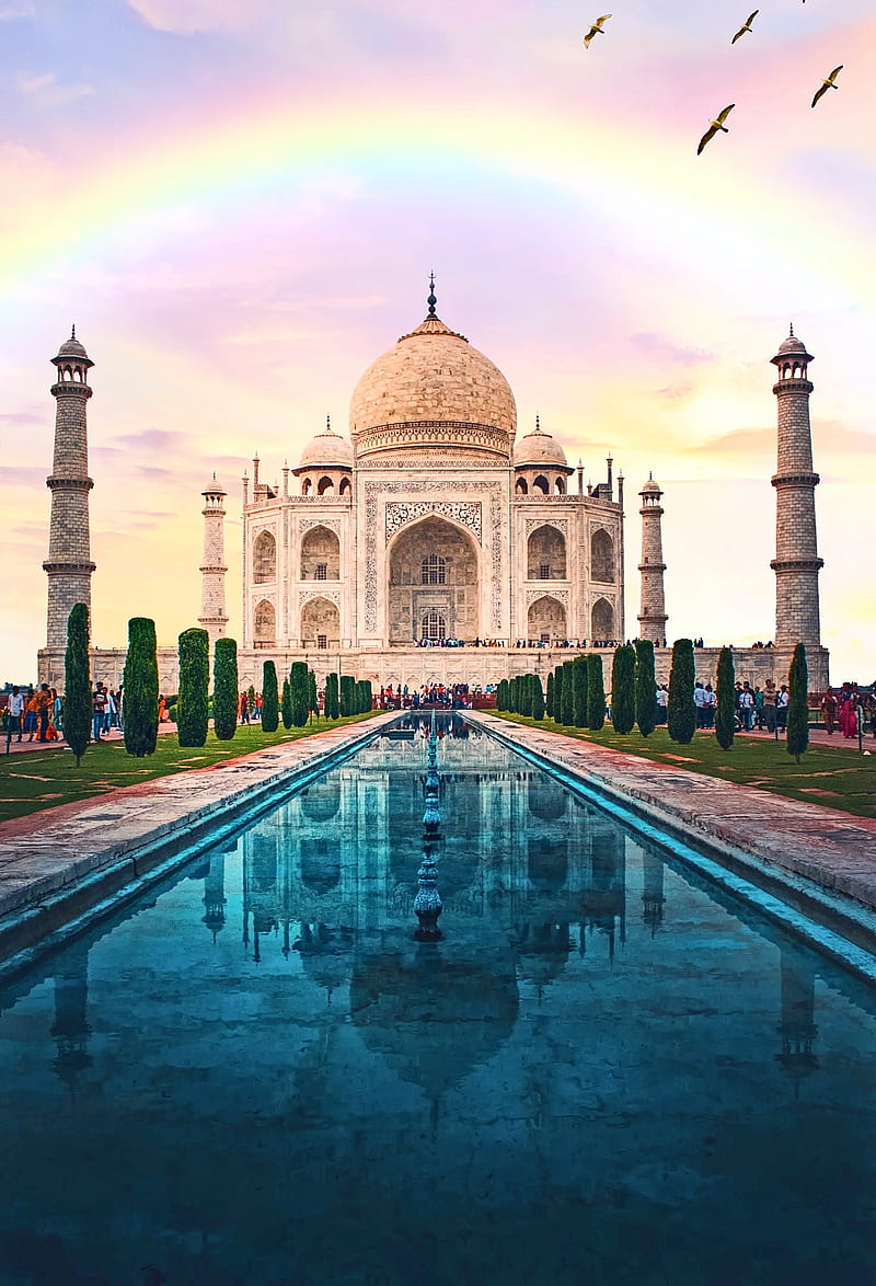 Taj Mahal Agra Asia India Our Architecture Background Beautiful Nature Hd Mobile Wallpaper Peakpx