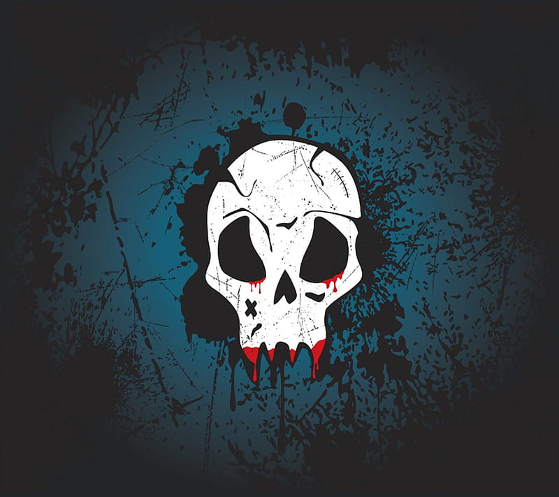 Skull, black, cool, dark, devil, evil, horror, nice, scary, skeleton, HD wallpaper
