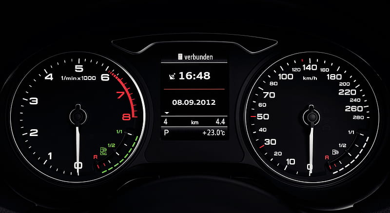 Audi A3 TCNG e-gas Concept Instrument Cluster , car, HD wallpaper