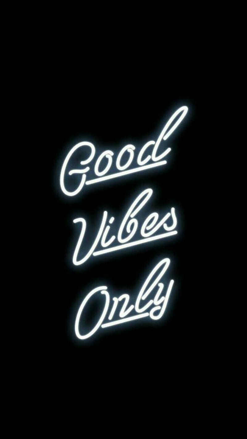 Download Good Vibes Neon Pink Aesthetic Vibes Wallpaper