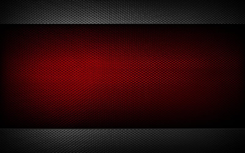red metal background, carbon textures, metal dots pattern, metal textures, metal backgrounds, HD wallpaper