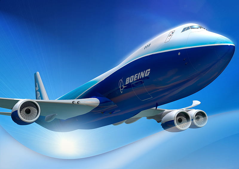 Boeing 747-8, commercial airplane, airliner, passenger jet, boeing, HD wallpaper