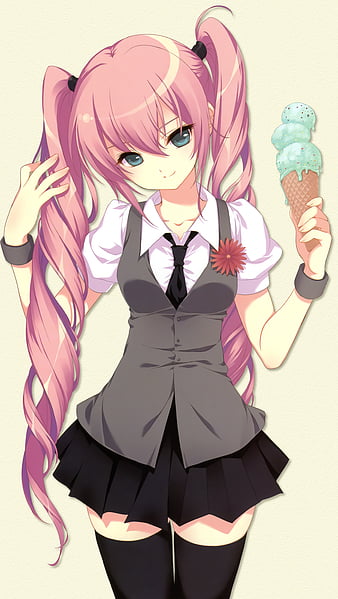 fully grown and mature woman covered in ice cream, unhappy, anime style :  r/dalle2