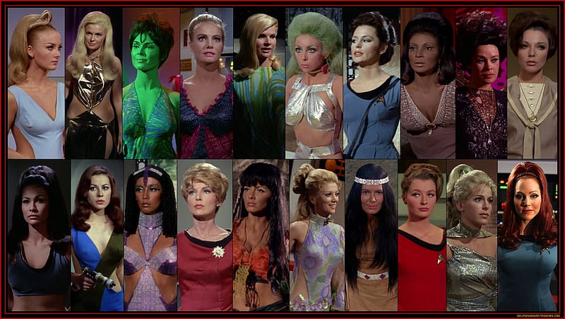 The Ladies of Kirk, Uhura, Andrea, Edith Keeler, Helen Noel, Odana, Nona, Shahna, Marta, HD wallpaper