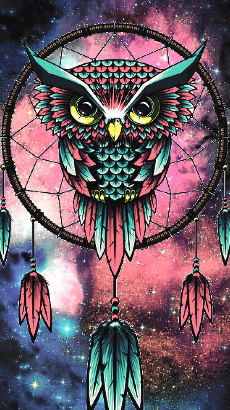Owl dreemcatcher, catcher, dream, HD phone wallpaper