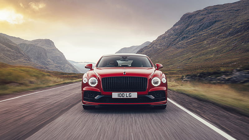 Vehicles, Bentley Flying Spur V8, Bentley, Bentley Flying Spur, Car, Luxury Car, Red Car, HD wallpaper