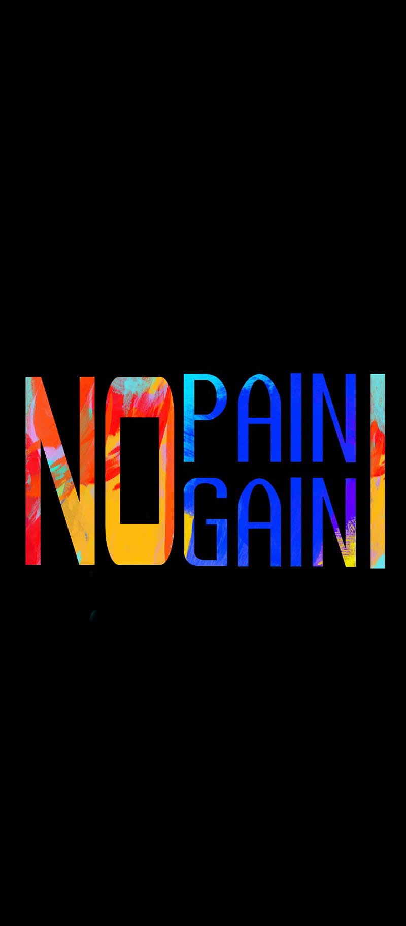 No pain no gain, black, dark, motivation, motivational, HD phone wallpaper