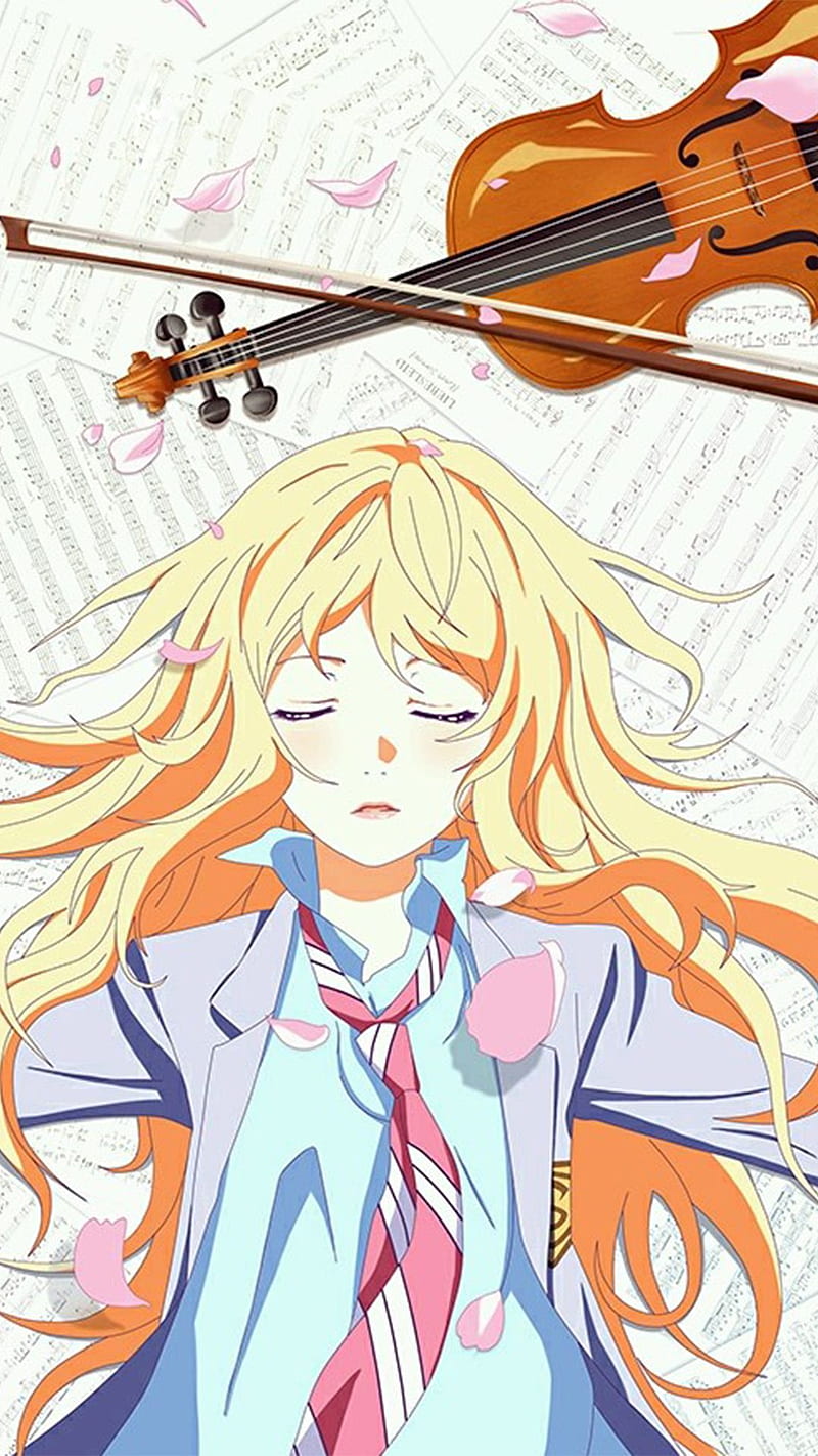 Download imagens Shigatsu wa Kimi no Uso, Kaori Miyazono, Mentira em abril,  retrato, personagem principal, mangá japonês, personagens de anime monitor  com uma resolução 2880x1800. Papéis de parede