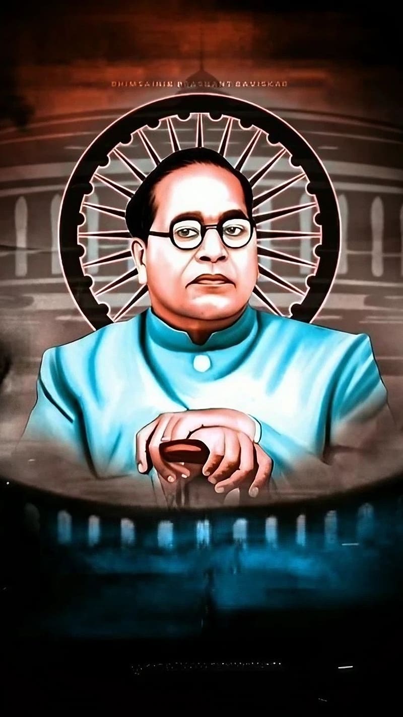 Babasaheb Ambedkar Ka, digital art, jai bhim, HD phone wallpaper
