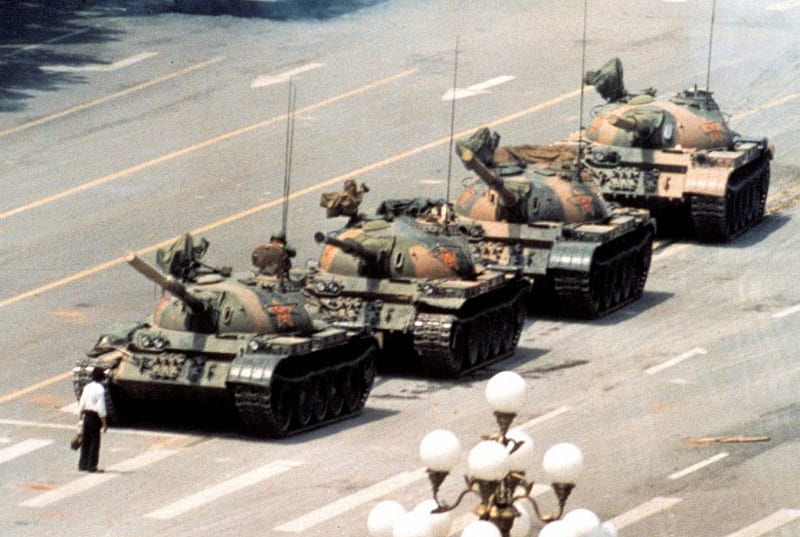 Tiananmen Square Protest (June '89), Student, China, Protest, Tanks, HD wallpaper
