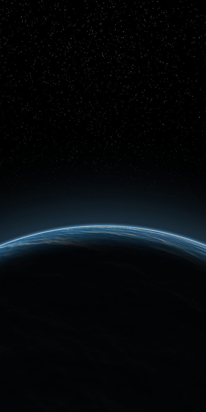 Black, earth, planet, sky, HD phone wallpaper