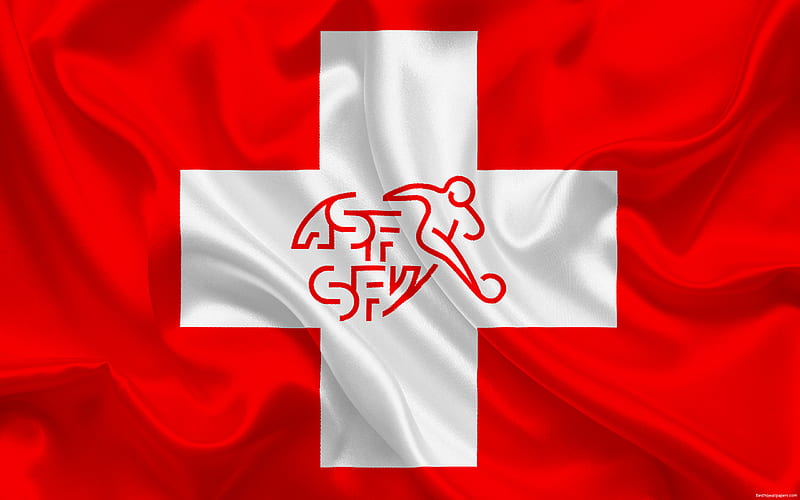 Switzerland national football team, emblem, logo, football federation, flag, Europe, Switzerland flag, football, World Cup, HD wallpaper