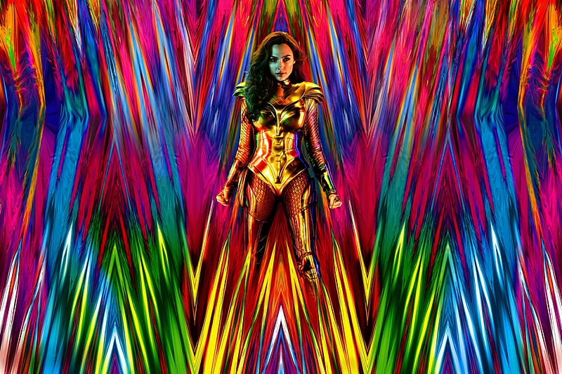 Colors, Armor, Movie, Dc Comics, Actress, Diana Prince, Wonder Woman, Gal Gadot, Wonder Woman 1984, HD wallpaper