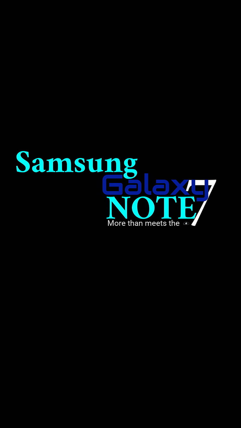 Samsung Note7 simple, black, HD phone wallpaper