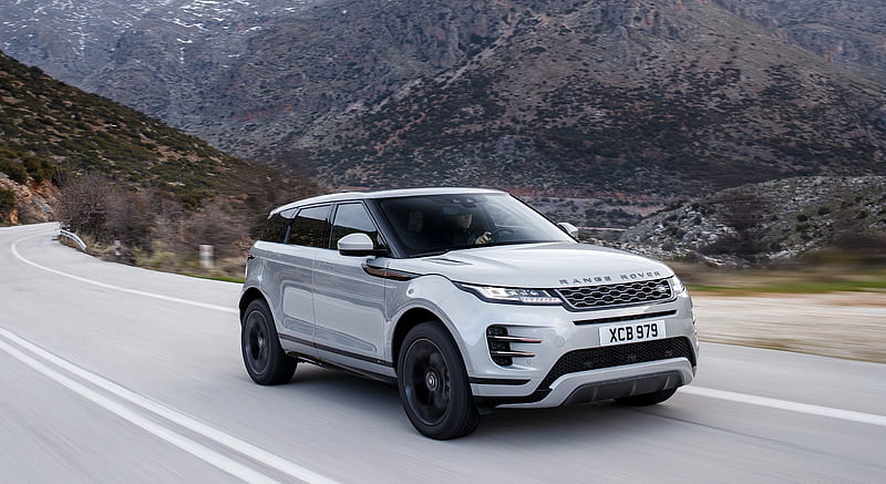 2020 Range Rover Evoque D240 S (color: Seoul Pearl Silver) - Front 