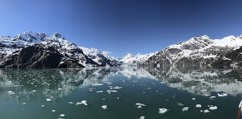 John Hopkins Glacier, mountain, cool, ocean, nature, fun, HD wallpaper John Hopkins Glacier, mountain, cool, ocean, nature, fun, HD wallpaper