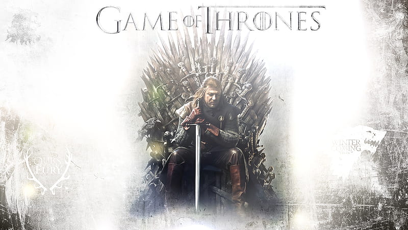 Ned Stark, Ned, Stark, Game of Thrones, Throne, Iron, HD wallpaper