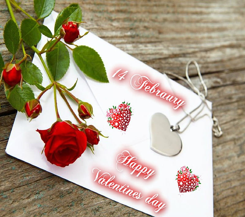 Happy valentines day, 14 feb, heart, love, rose, valentine day, HD wallpaper